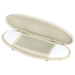 für Beige Sonnenblende Schminkspiegel Abdeckung für BMW Mini R55 R56 R60 2007 2008 2009-2014