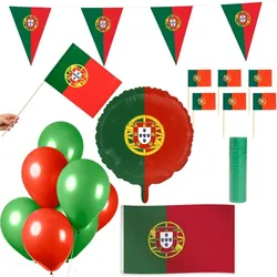 Portugal Party Deko Set 74 tlg. Partyset Partydeko