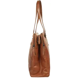 Spikes & Sparrow Shopper »LAPTOP SHOULDERBAG«, echt Leder, braun