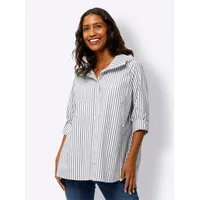Heine Gestreifte Bluse in khaki-ecru-gestreift | Gr.: 48