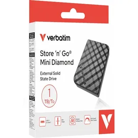 Verbatim Store 'n' Go Mini Diamond SSD, 1TB, USB-C 3.1 (32025)