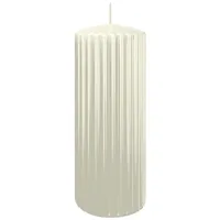 Wiedemann Kerzen Rillen Kerzen 200 x Ø 80 mm 4 St. elfenbein