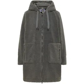 Cecil Damen, 1005388 Teddy Mantel mit Kapuze, (pastel olive), XL (44),