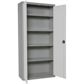 Proregal Stahlschrank AMEGO 180 x 60 x 40 cm Weiß-Grau