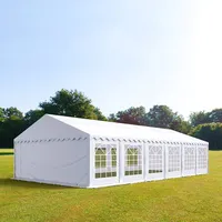 TOOLPORT Party-Zelt Festzelt 5x12 m schwerentflammbar Garten-Pavillon -Zelt PVC