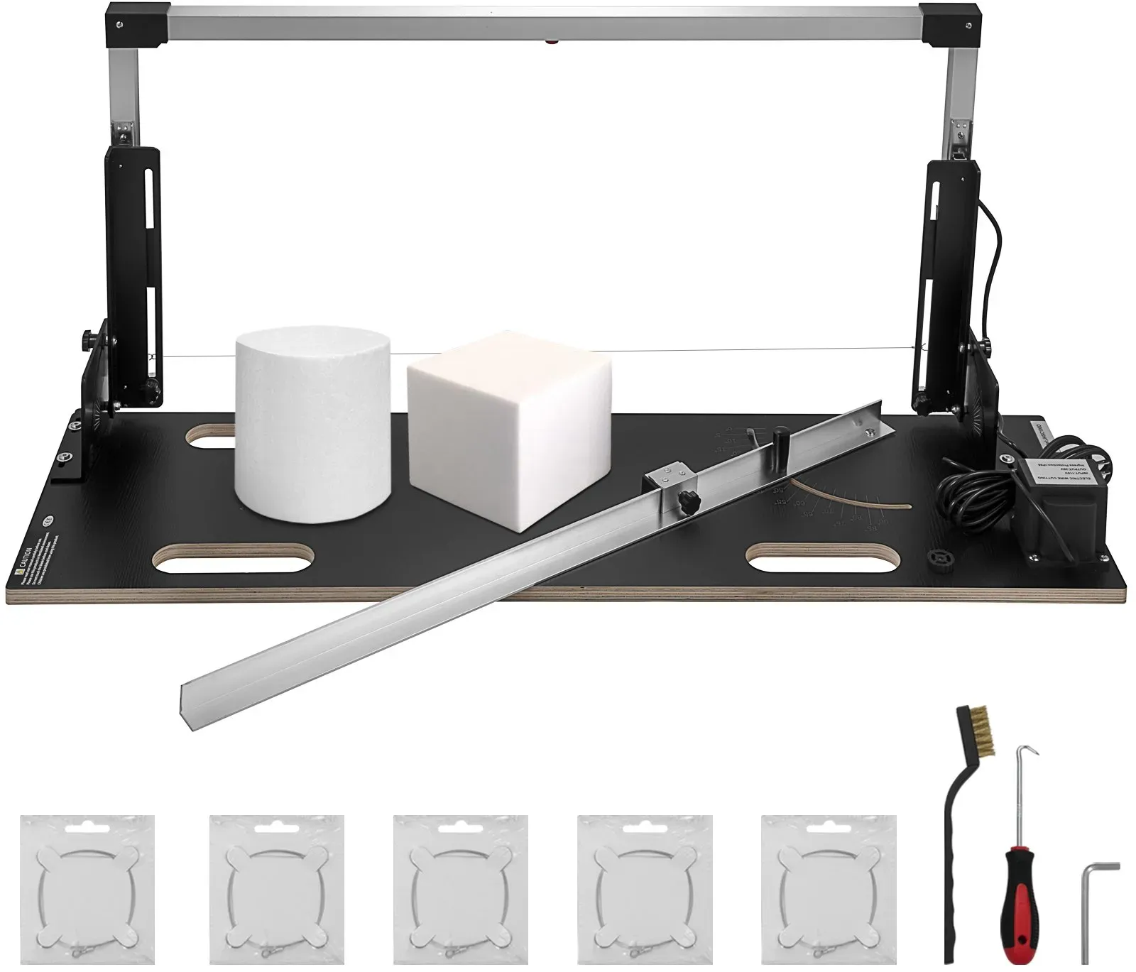 VEVOR Styroporschneider 360°C Schaumschneider aus Aluminiumlegierung Styroporschneider mit Nickel-Chrom-Legierung 42V Ausgangsspannung Schnittlänge 120 cm