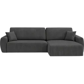 kaiser möbel Eckcouch Cord 2-Sitzer Grau