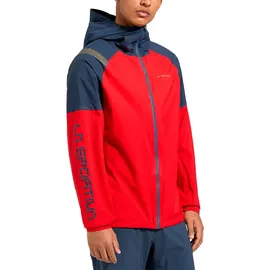 La Sportiva Pocketshell Jacke - Mountain Red / Night Sky - M