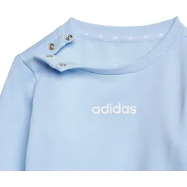 adidas Kinder Trainingsanzug LIN JOG JE1381 86 - Globlu/White - 86