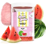 Belissia Aromazucker | 250g Zuckerwatte Zucker mit Melonen Geschmack | Geeignet für Dessert, Popcorn, Kratzeis, Slush, Cocktails uvm.