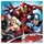 Procos - Papier-Servietten Mighty Avengers, 20 Stück, Größe 33 x 33 cm, 2-lagige Motiv-Servietten, Mundtuch, Party-Geschirr, Geburtstag, Mottoparty