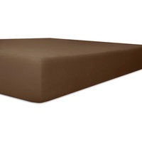 Kneer Spannbettlaken Q93 Exclusive-Stretch 180 x 200 - 200 x 220 cm mocca