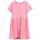 Tom Tailor Kinder Midi-Kleid mit Print, Sunrise pink, 92/98 - 128-134