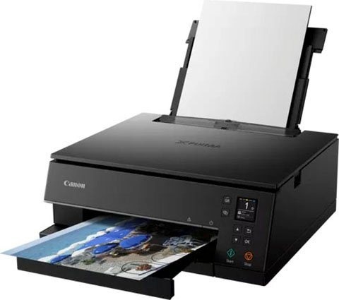 Canon PIXMA TS6350a Multifunktionsdrucker, (WLAN (Wi-Fi), Kabellos Drucken, Kopieren, Scannen, Cloud Link) schwarz