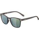 Alpina YEFE - Verspiegelte und Bruchsichere Sonnenbrille Mit 100% UV-Schutz Für Erwachsene, grey transparent matt,