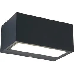 ECO-Light LUTEC GEMINI, Wandbeleuchtung für den Außenbereich, Grau, Aluminium, I
