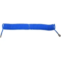 TRIZERATOP Spiralschlauch PU 6,5 mm x 10 mm x 15 m mit Schnellkupplungen