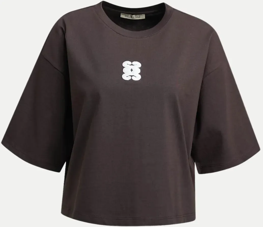 Boxy T-Shirt Braun M
