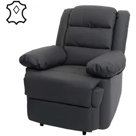 MCW Relaxsessel G15 Kunstleder 87 x 101 x 150 cm Grau mit verstellbarer Rückenlehne und Liegefunktion