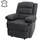MCW Relaxsessel G15 Kunstleder 87 x 101 x 150 cm Grau mit verstellbarer Rückenlehne und Liegefunktion