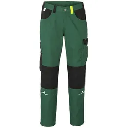 KÜBLER PULSE ECO Bundhose|mit Stretch|einfache Arbeitshose|7 Taschen|Größe 52| Moosgrün-Schwarz