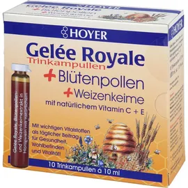 Hoyer GmbH Hoyer Gelee Roy.+blütenpol.+weizenk. Trinkampullen