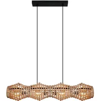 ECO-Light Pendelleuchte Capella Rattan & Geflecht Braun