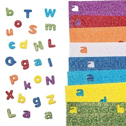 Selbstklebende Glitzermoosgummi Buchstaben (pro Set 1160) Bastelbedarf Verzierung & Dekorationen