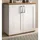 inn.furn Kommode Sideboard 95 x 92 cm Weiß / Naturbelassen