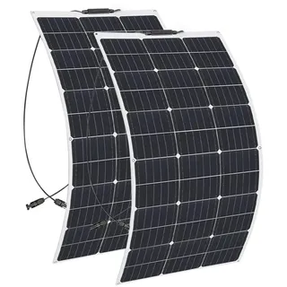 200W Flexibles Solar Panel Monokristallines Solarpanel 12v Flexibel Solarpanel für Wohnmobil, Boote, Dächer, Camping,Unebene Oberflächen (200, Watt)