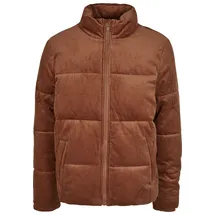URBAN CLASSICS Boxy Corduroy Puffer Jacke Black XL