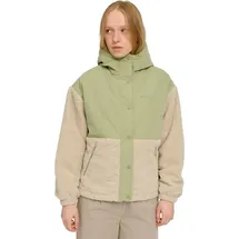 Mazine Fabric Blocking Jacket - Damen Fleecejacke, Größe:L, Farbe:matcha/natural - L