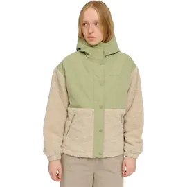 Mazine Fabric Blocking Jacket - Damen Fleecejacke, Größe:L, Farbe:matcha/natural - L