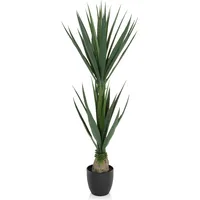HJH Office Kunstpflanze YUCCA Palmlilie Grün