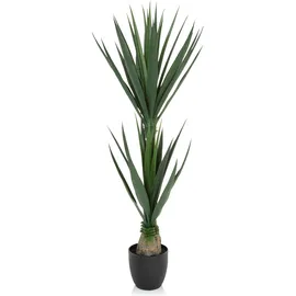 HJH Office Kunstpflanze YUCCA Palmlilie Grün