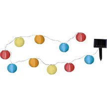 Star Trading Lichterkette Solar LED Lampions 2,7 m bunt