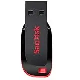 Sandisk Cruzer Blade USB-Flash-Laufwerk, 32 GB, USB Typ A 2.0, Schwarz, Rot – USB-Flash-Laufwerke (32 GB, USB Type-A, 2.0, Slide, Schwarz, Rot)