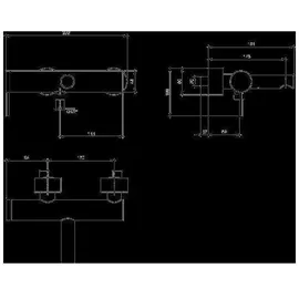 Villeroy & Boch Villeroy & Boch, Badarmatur, V&B EH-Wannenb LOOP & FRIENDS Wandmontage, 273x108x191mm chrom