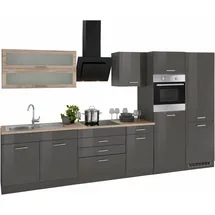kochstation Küchenzeile KS-Utah 350 cm grau