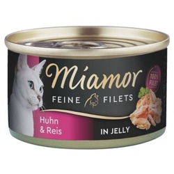 Miamor Feine Filets in Jelly Huhn & Reis 24x100 g