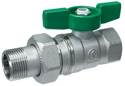 Giacomini Kugelhahn mit Verschraubung 3/4'' IG x 3/4'' AG - DVGW