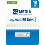 MyMedia USB 3.2 Gen 1 Drive USB-Stick 16GB, Typ-A, My Alu Silber 69275 USB-A (USB 3.2 Gen 1)