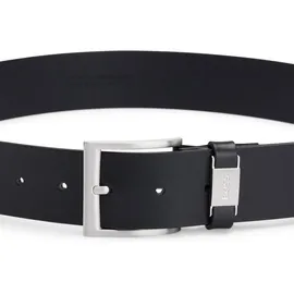 Boss Herren Gürtel schwarz Glattleder, schwarz, NOS