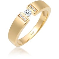 Elli DIAMONDS Verlobung Diamant 0.14 ct. 585 Gelbgold Ringe Damen