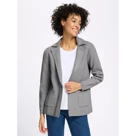 Sieh an! Strickblazer in Steingrau 40