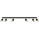 Sollux Lighting Sollux SL.1073 Deckenleuchte NERO 6 schwarz/gold