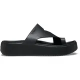 Crocs Getaway Platform Toe Loop Sandalen, Black, 42/43
