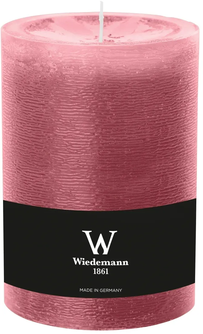 Wiedemann Kerzen Wiedemann Marble Rustik Kerzen, Stumpenkerzen,  Altrosa 140 x Ø 98 mm