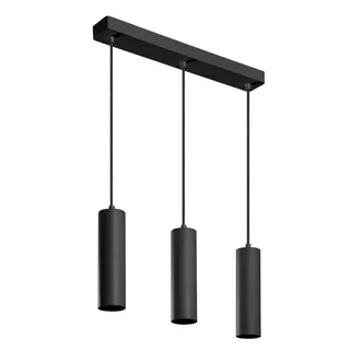 Gtv TRESOS II 3-flg. 3xGU10 30 cm rund/Schwarz