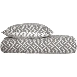 SCHIESSER Mabel Abstraktes Muster Grau 135 x 200 cm + 80 x 80 cm
